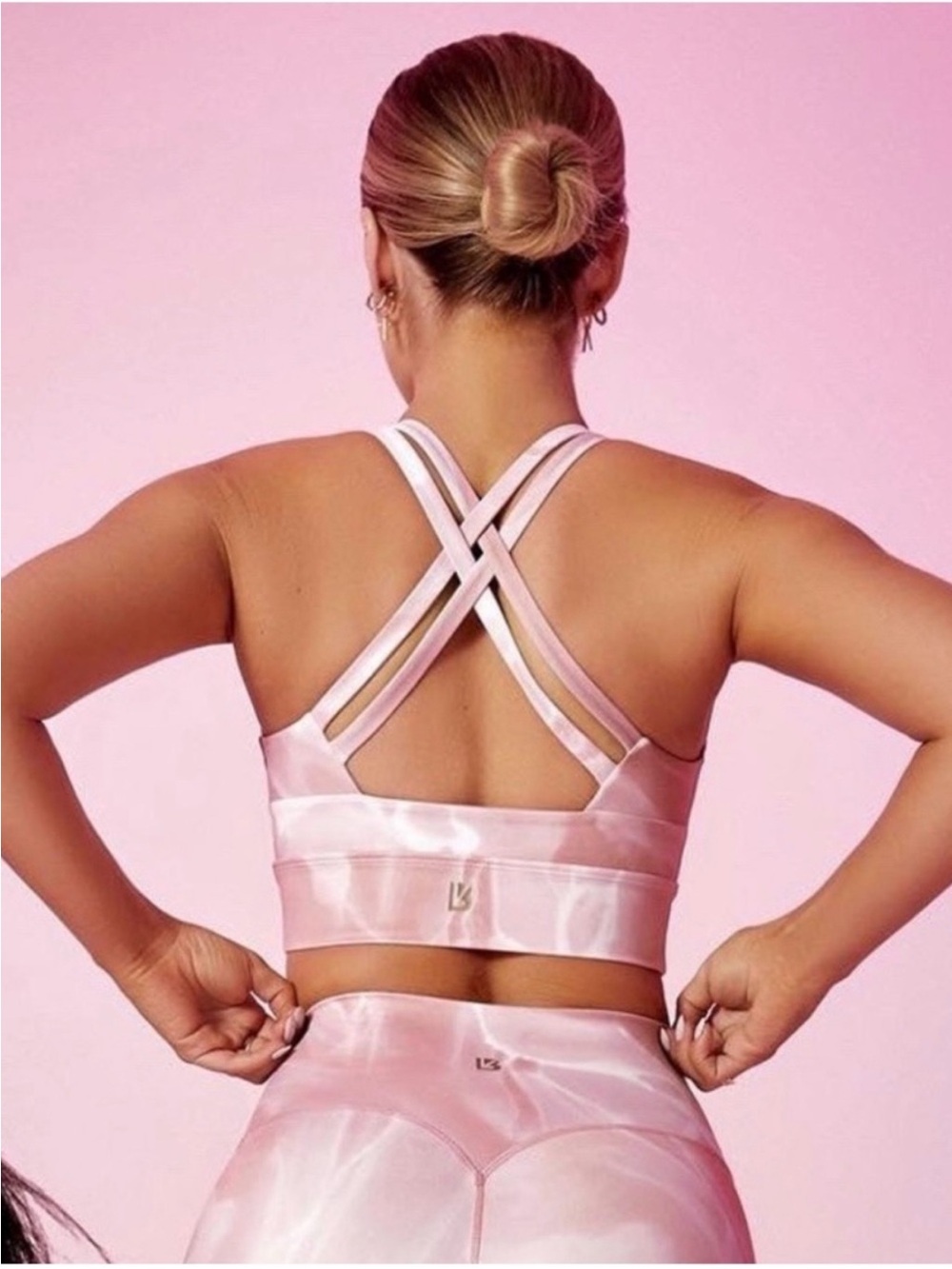 BuffBunny Rosa Sports Bra V2 In Rose Quartz,  Women | Rose/Pink/White |  XS